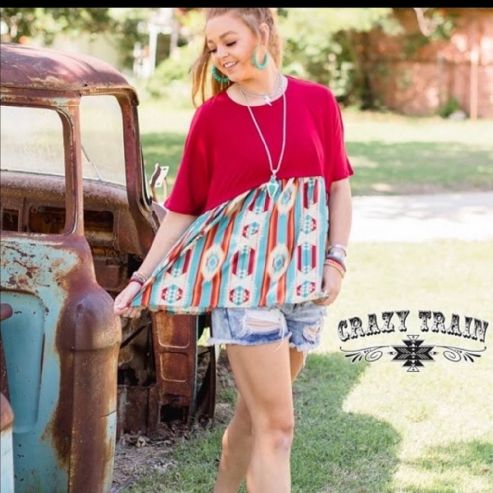 Crazy Train Aztec Top